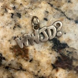 WWJD? Sterling silver charm